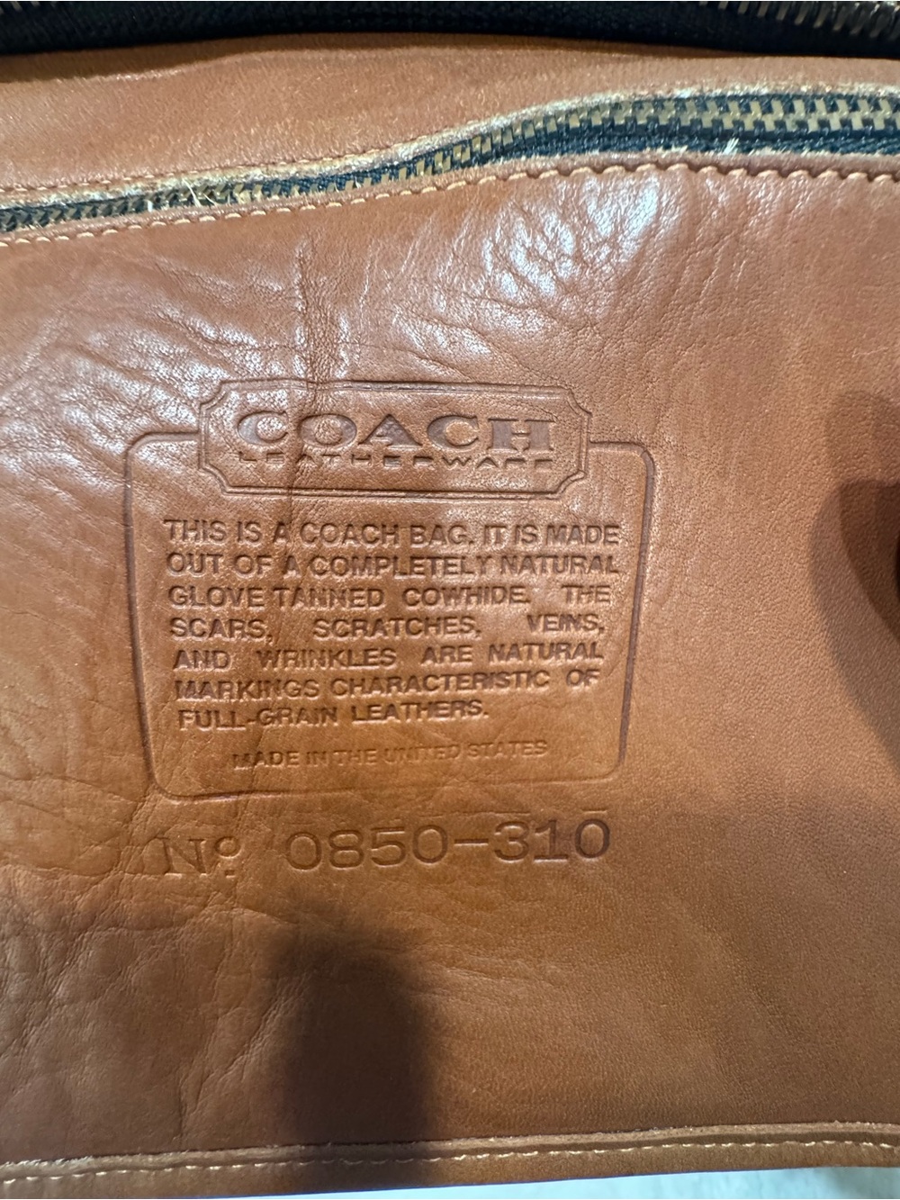 Coach Vintage Baxter British Tan Leather Satchel with Detachable Strap - Picture 8 of 15